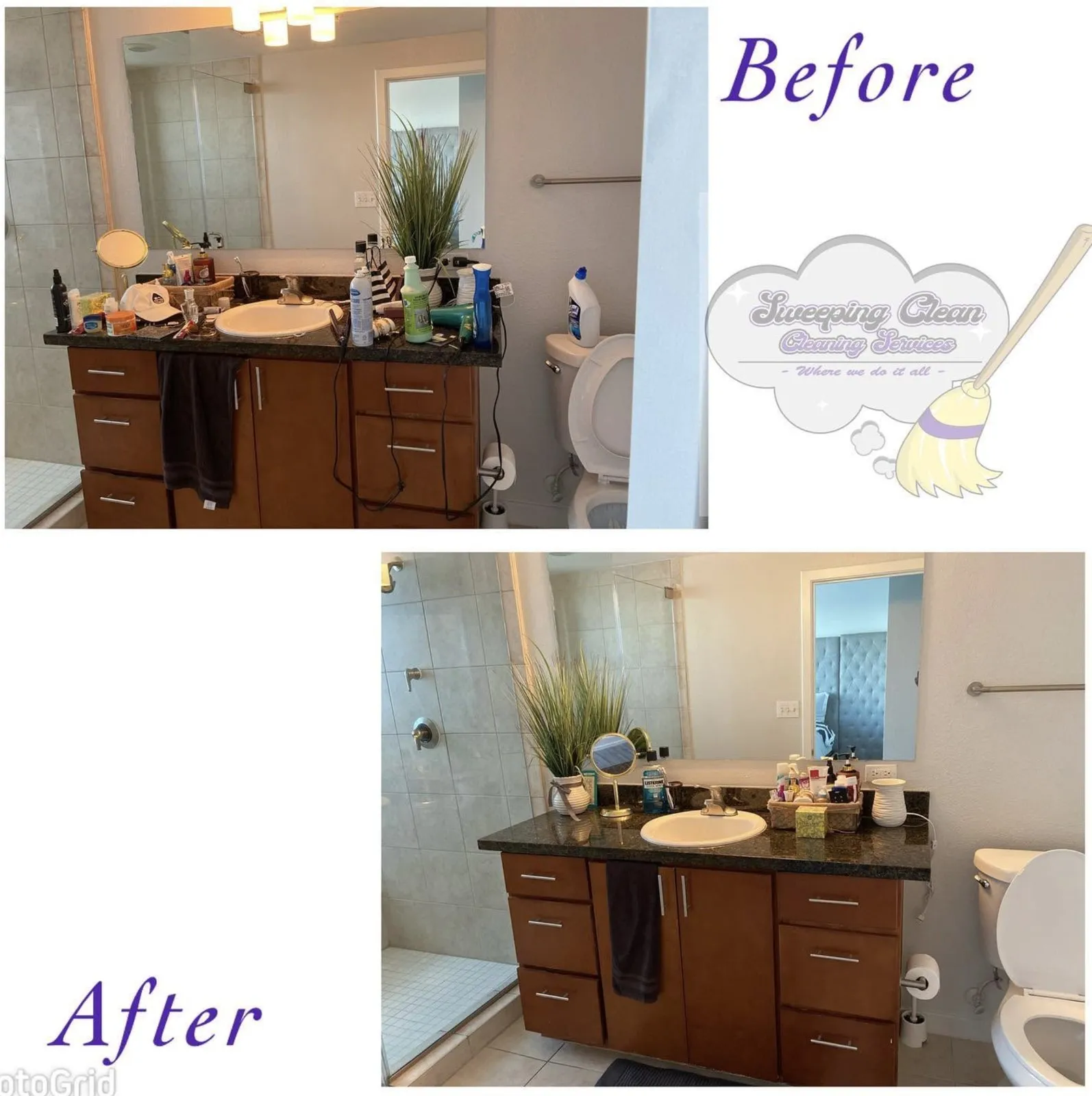 Dining area reset — before and after by Sweeping Clean