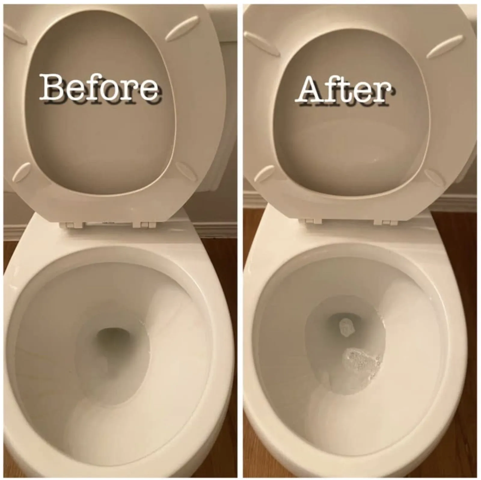 Bathroom deep clean — before & after