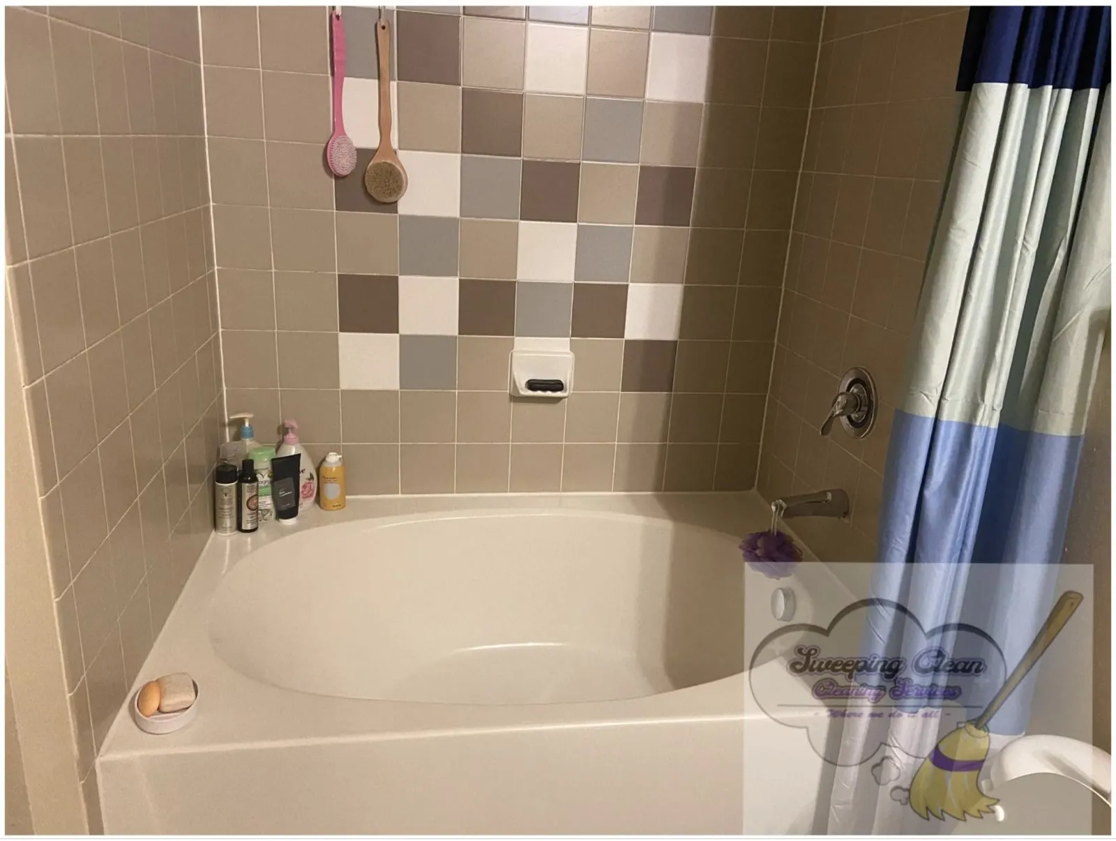 Bathroom cleaned by Sweeping Clean